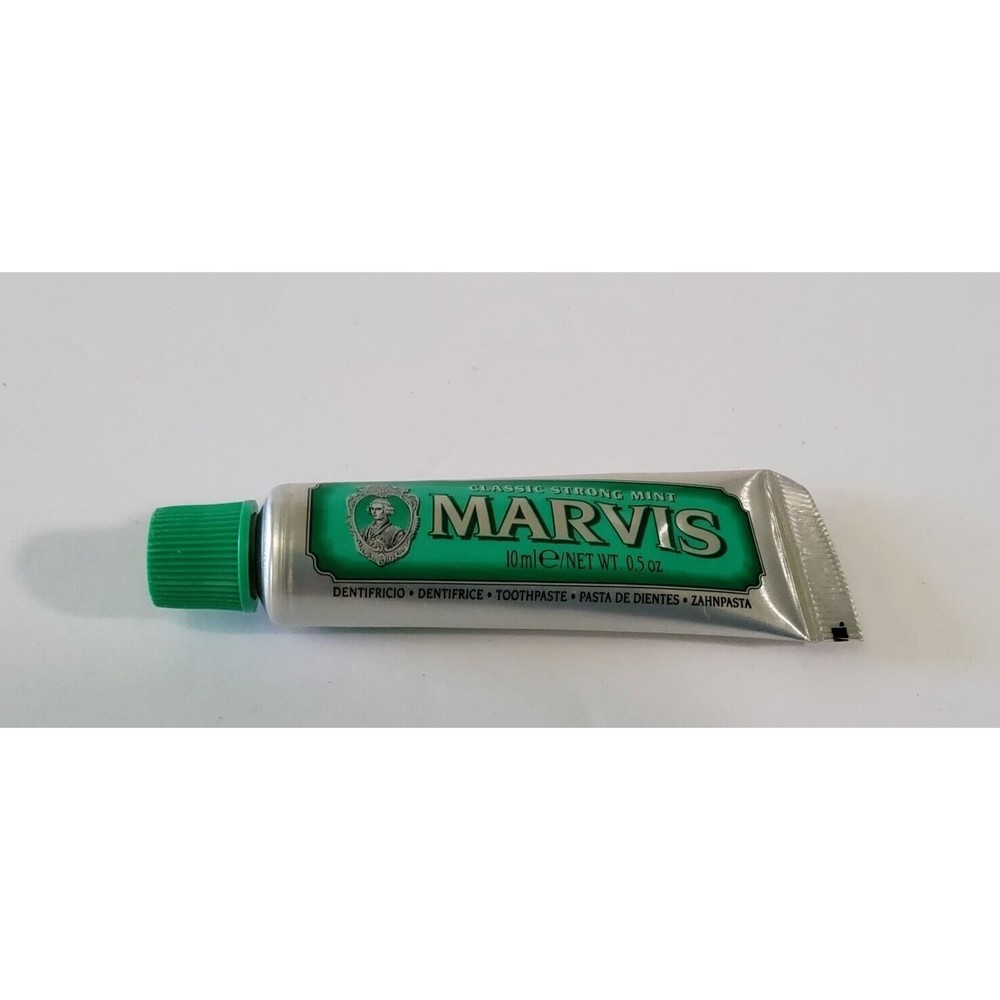 Lot Of 4-Marvis Classic Strong Mint Toothpaste 0.5oz/10ml, Sealed - Picture 3 of 5